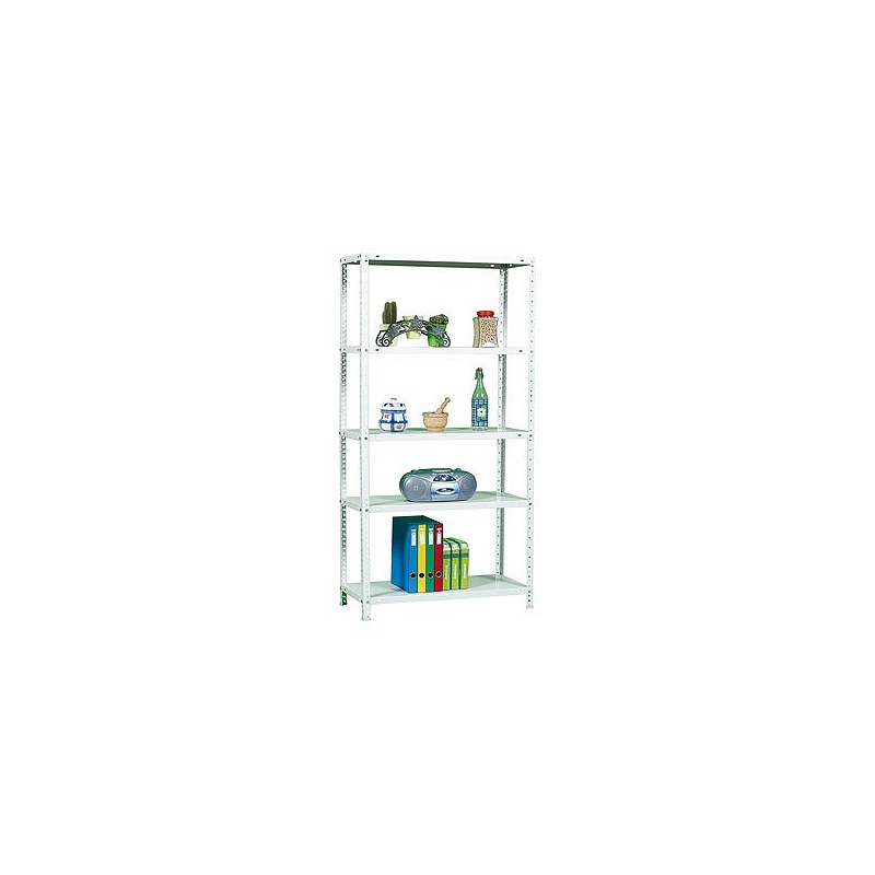 Compra Estanteria metal 5 estantes con tornillos economic 180 x 90 x 30 cm blanca SIMONRACK 202100014189035 al mejor precio