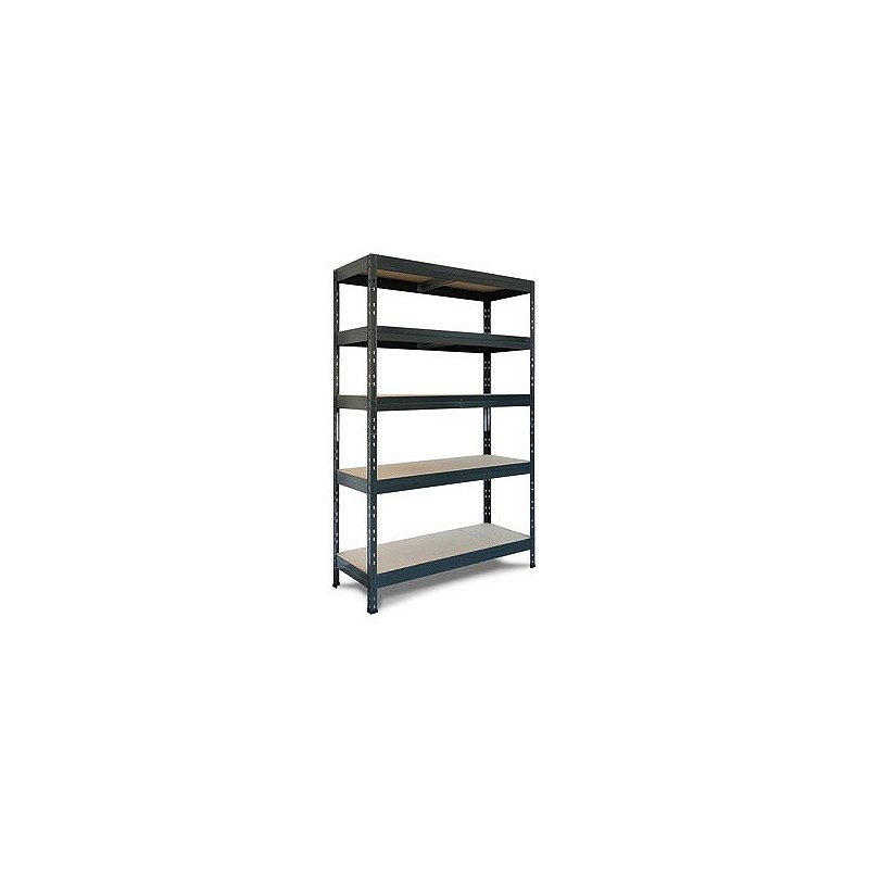 Compra Estanteria metal 5 estantes madera sin tornillos rivet 180 x 120 x 50 cm gris antracita AR SHELVING TR18S502KHGED8TG00 al mejor precio