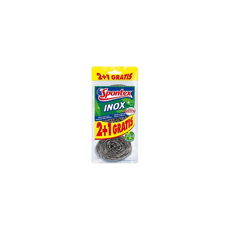 Compra Estropajo inox (2+1 uds) barbacoas y parrillas SPONTEX 15230003 al mejor precio