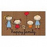 Compra Felpudo coco estampado 70 x 40 cm happy family DUETT 998110 FAM al mejor precio