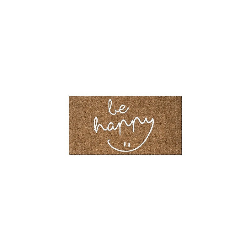 Compra Felpudo coco estampado 70x40 cm be happy DUETT 998110 HAP al mejor precio