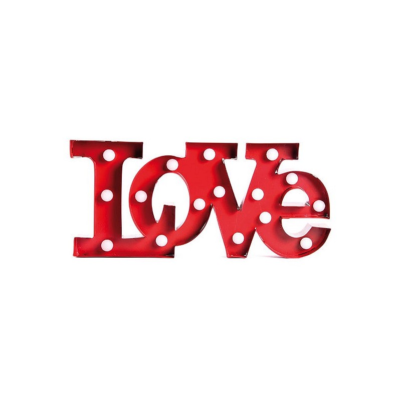 Compra Figura metal con leds love ITEM DP-125315 al mejor precio