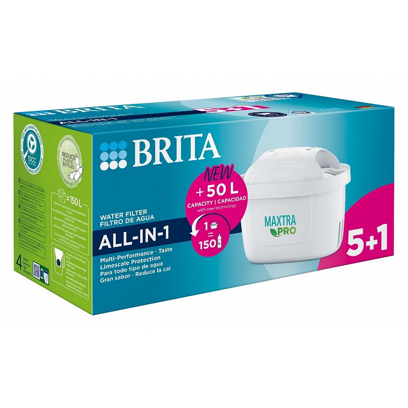 Compra Filtro brita maxtra pro all-in-1 pack 5+1 BRITA 1052560 al mejor precio