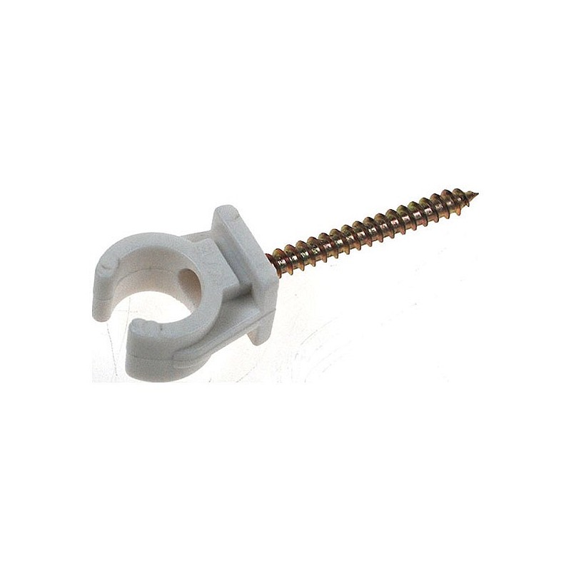 Compra Grapa clip blanca con tornillo 5 uds diámetro 18 mm SAET-94 77302 al mejor precio