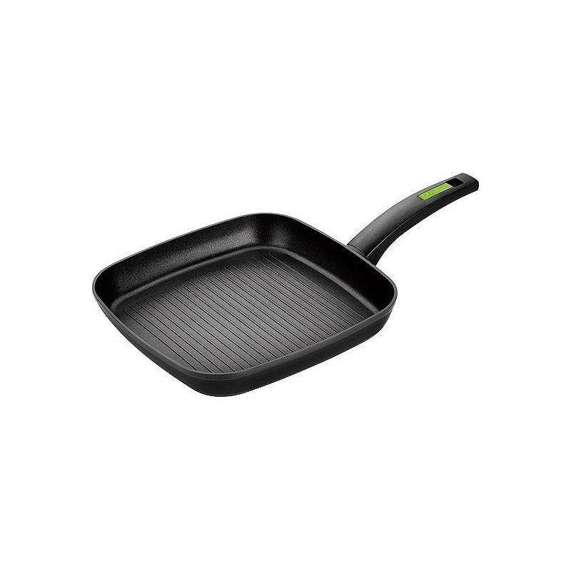 Compra Grill aluminio forjado green con rayas induccion 28 cm MONIX M481231 al mejor precio