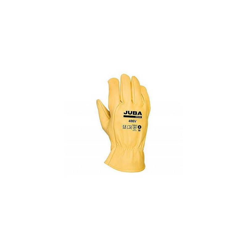 Compra Guante piel flor vacuno driver amarillo talla 9 JUBA H406V/9 al mejor precio