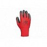 Compra Guante poliester recubierto latex rugoso feel & grip talla 9 rojo JUBA H256/9 al mejor precio