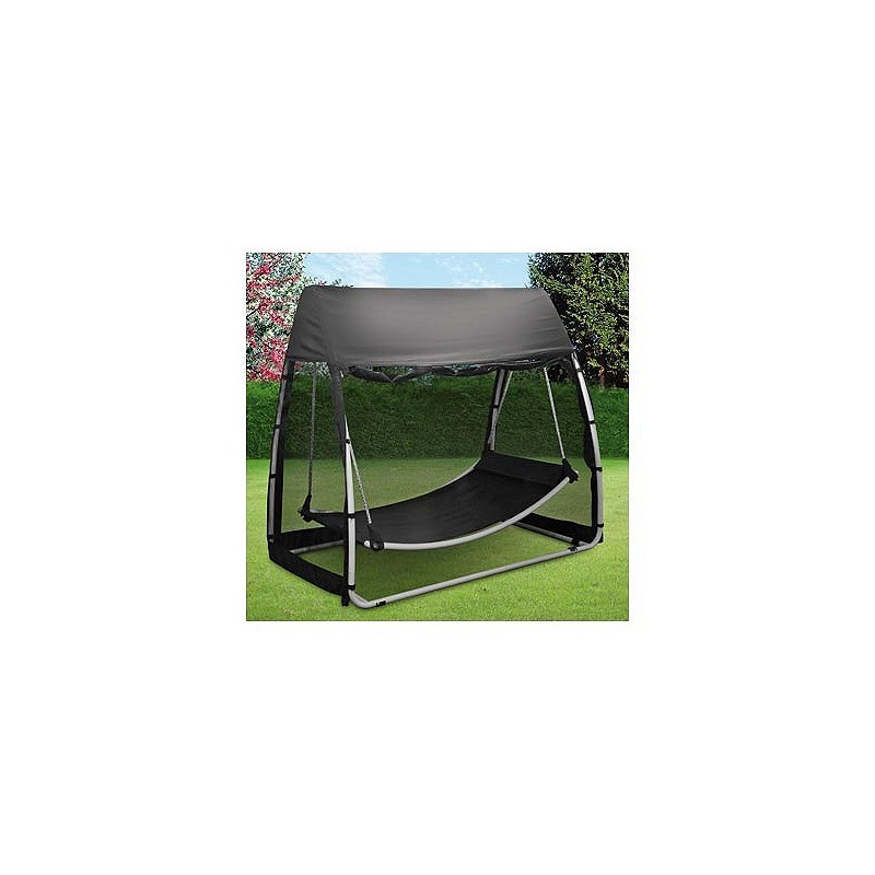 Compra Hamaca balancin con mosquitera negro QFPLUS HH-233X139X205M al mejor precio