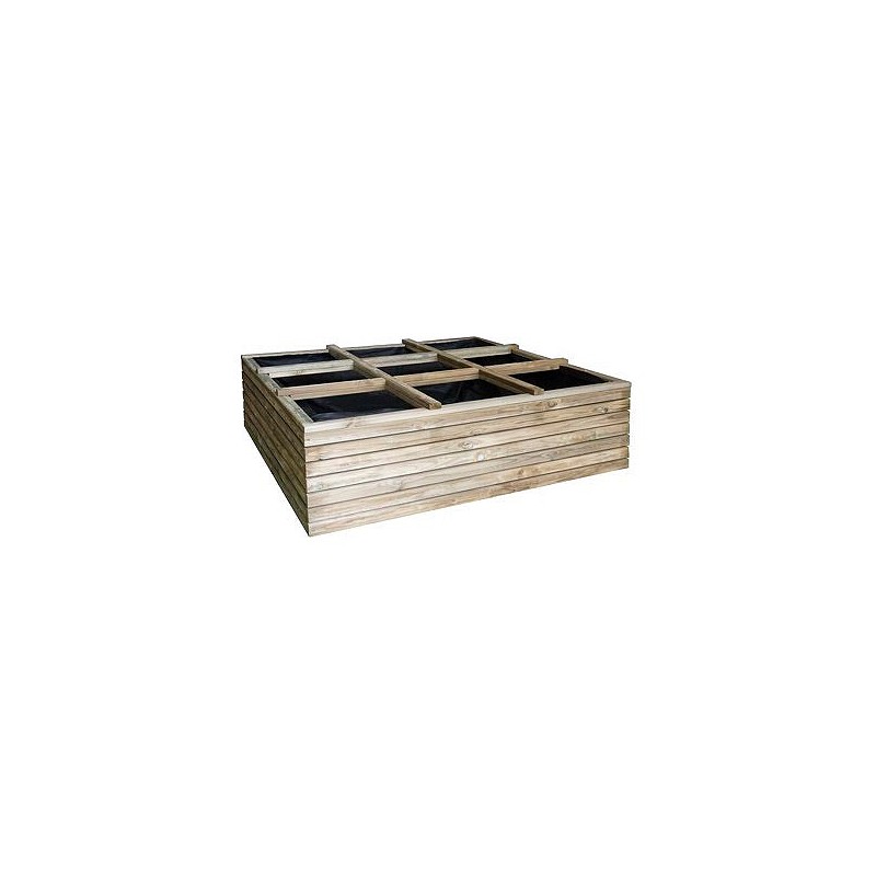 Compra Huerto urbano madera horizon basil 120x120x36 cm FOREST 4576 al mejor precio