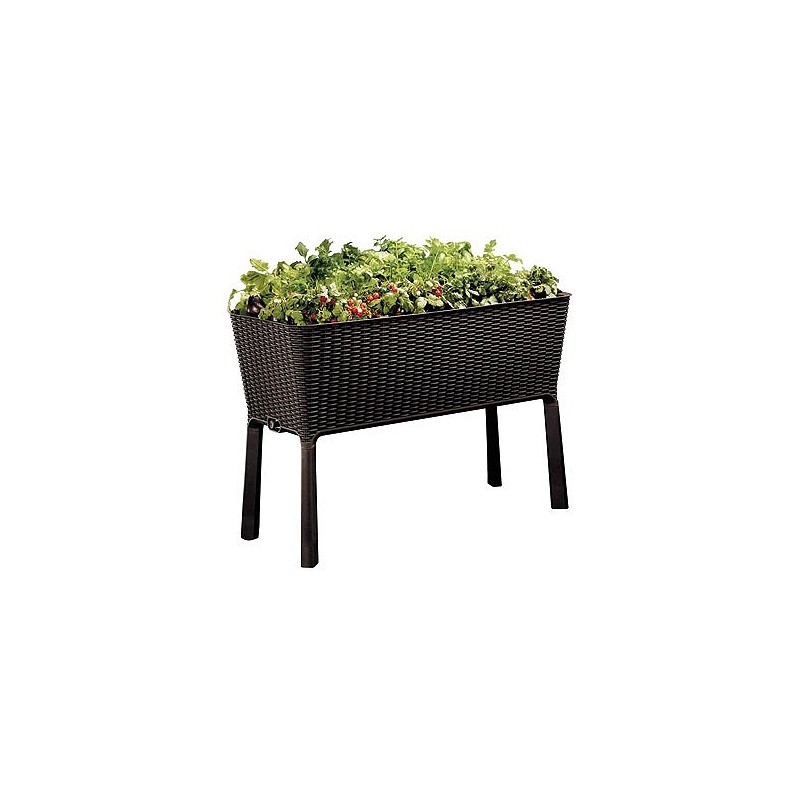 Compra Huerto urbano polipropileno easy grow ratan 114x49x75,7 cm KETER 212820 al mejor precio