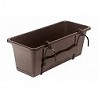 Compra Jardinera balcon rectangular con gancho y plato camelia chocolate 51x19x17 cm VAM DCM500W-R222 al mejor precio