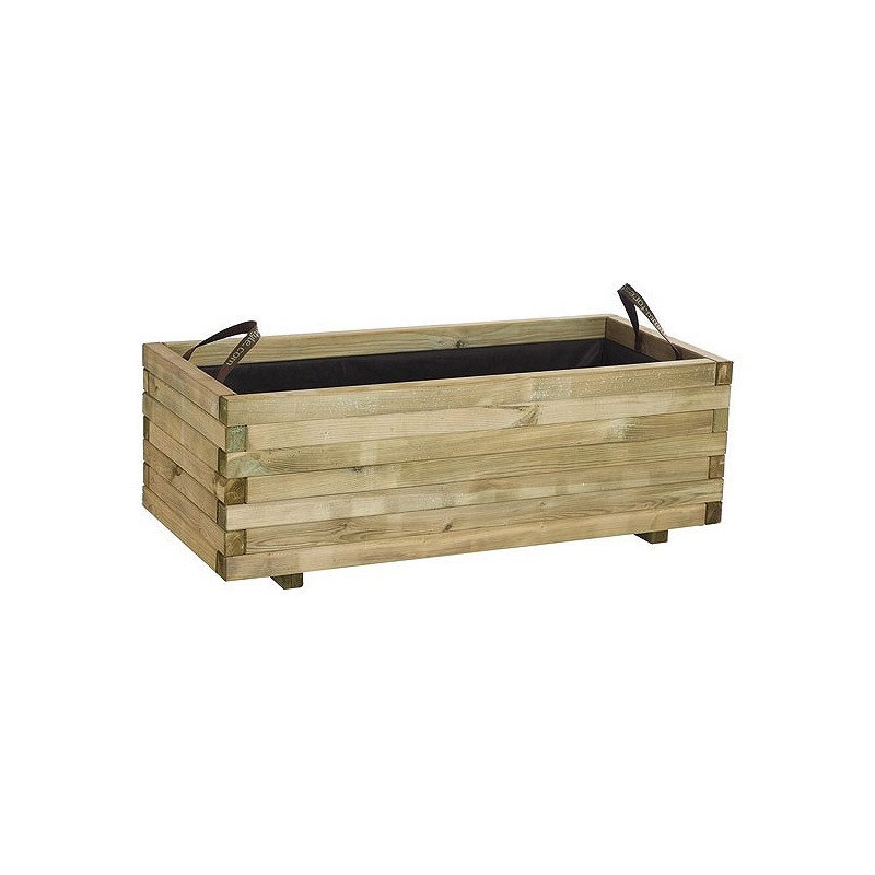 Compra Jardinera de madera rectangular 141l baroque 110x50x38 cm FOREST 412 al mejor precio