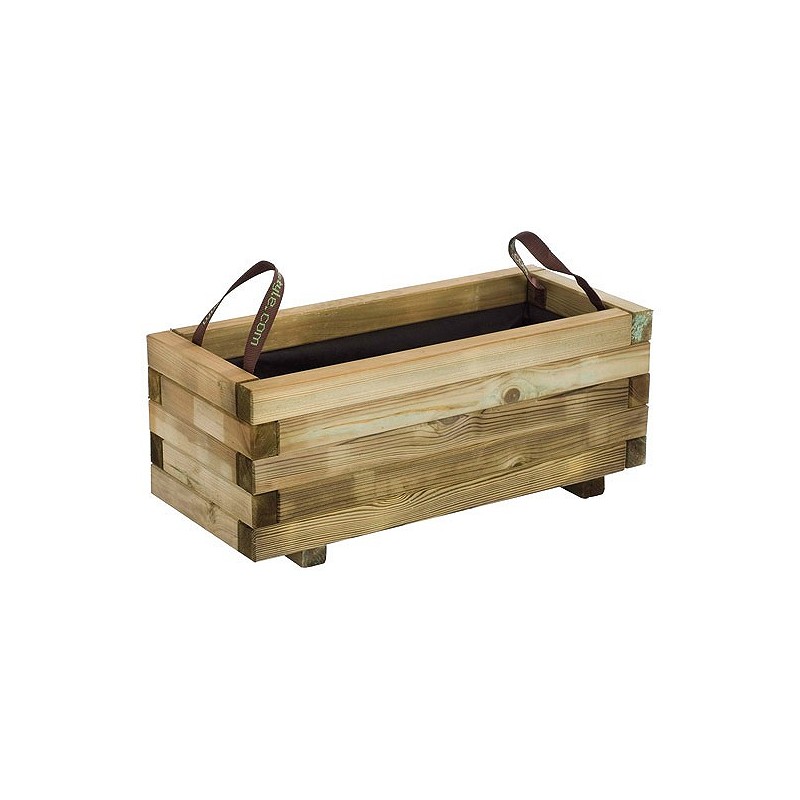 Compra Jardinera de madera rectangular 31l baroque 70x30x28 cm 408 al mejor precio