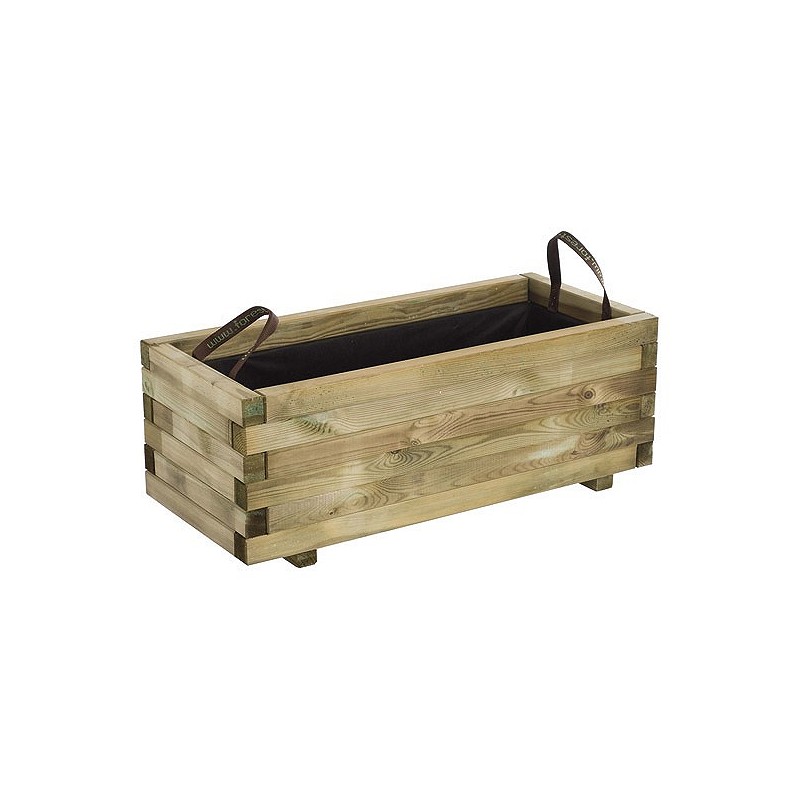 Compra Jardinera de madera rectangular 73l baroque 90x40x33 cm 409 al mejor precio