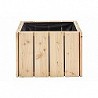 Compra Jardinera de madera rectangular balcon 41 x 28 x 28 cm 5518 al mejor precio