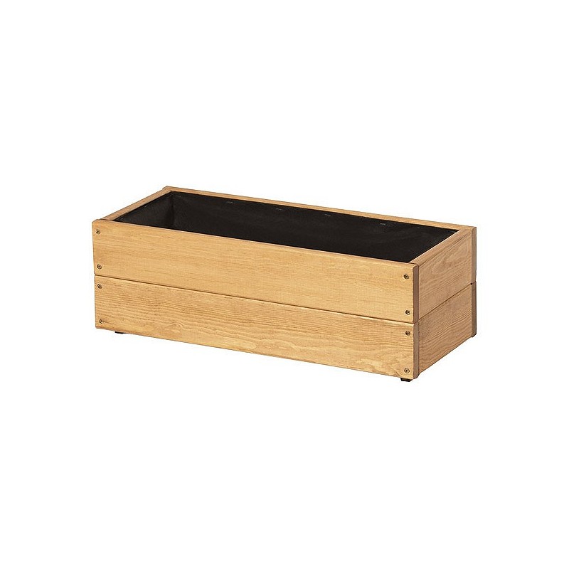 Compra Jardinera de madera rectangular city pintada 60x25x21 cm NON JAR560CP al mejor precio