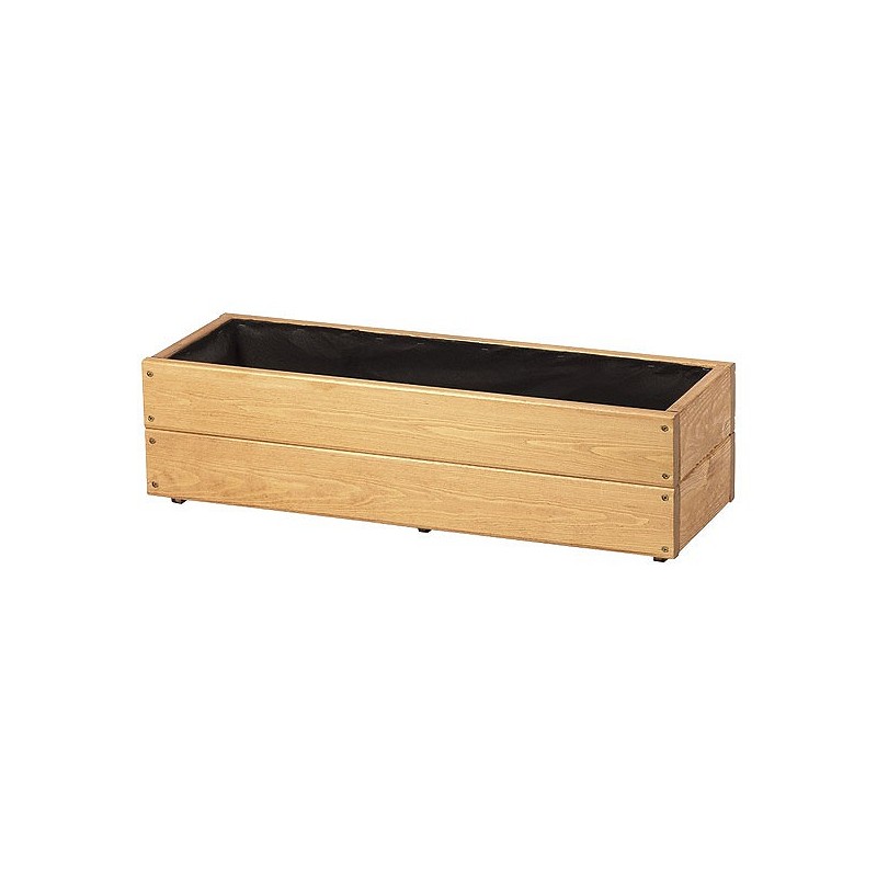 Compra Jardinera de madera rectangular city pintada 75x25x21 cm NON JAR575CP al mejor precio