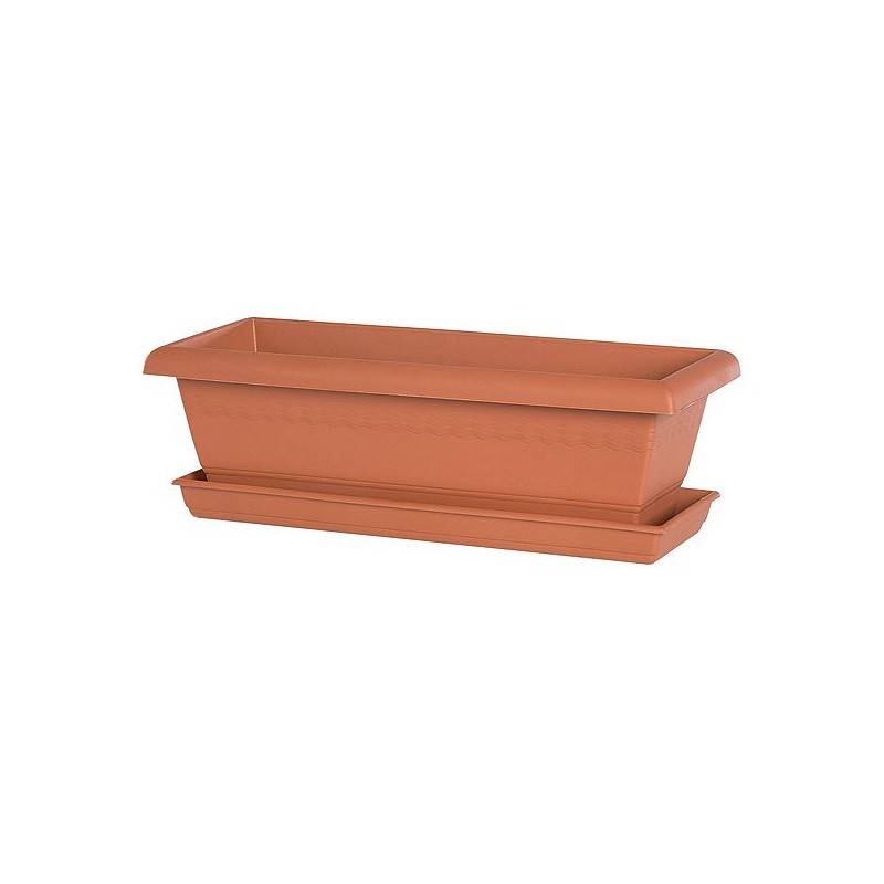 Compra Jardinera rectangular gardenia sin plato 9 l 48x21x16 cm NON 509 048 al mejor precio