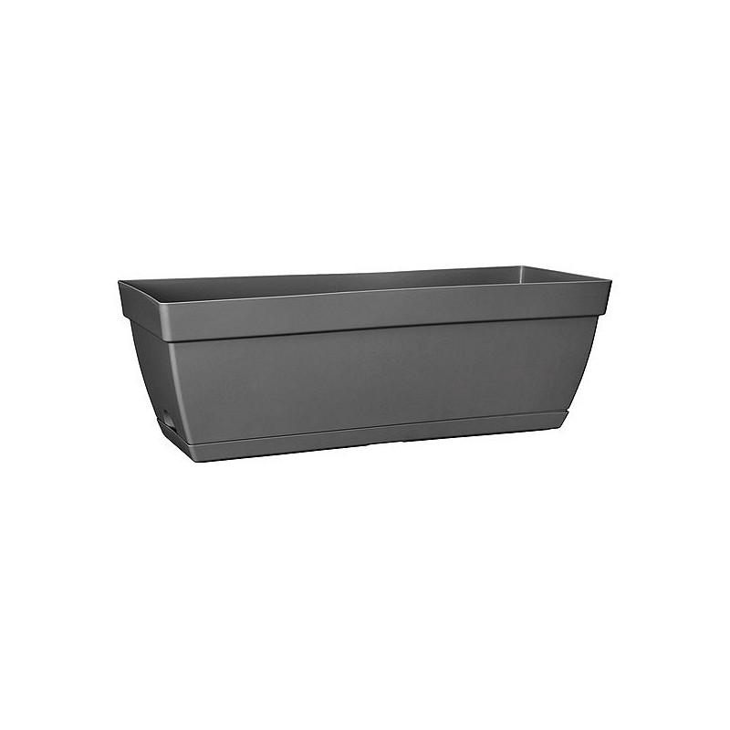 Compra Jardinera rectangular paris antracita 50 cm ELHO 1004452 al mejor precio