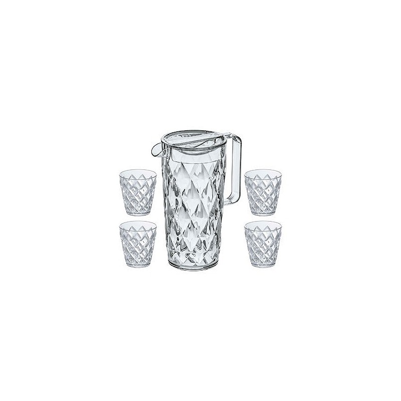 Compra Jarra más 4 vasos acrilico crystal set 25 cl KOZIOL 4007535 al mejor precio