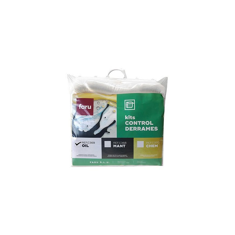 Compra Kit absorbente control derrames 30l aceites FARU C369 al mejor precio