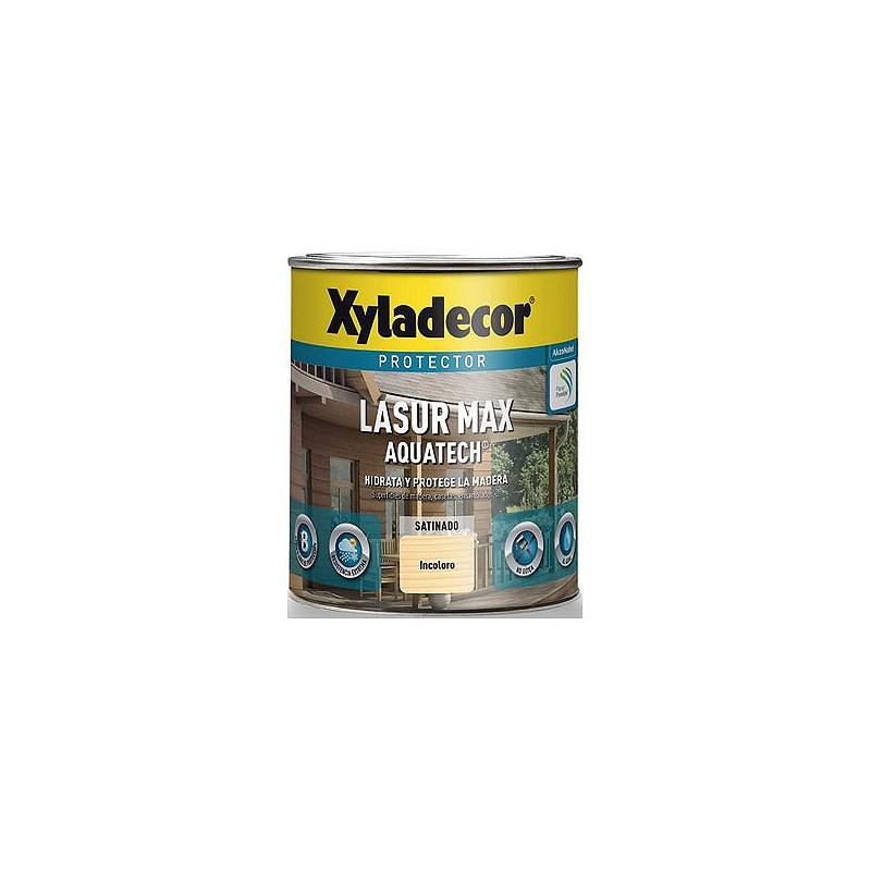 Compra Lasur extra aquatech satinado 750 ml incoloro XYLADECOR 5248214 al mejor precio