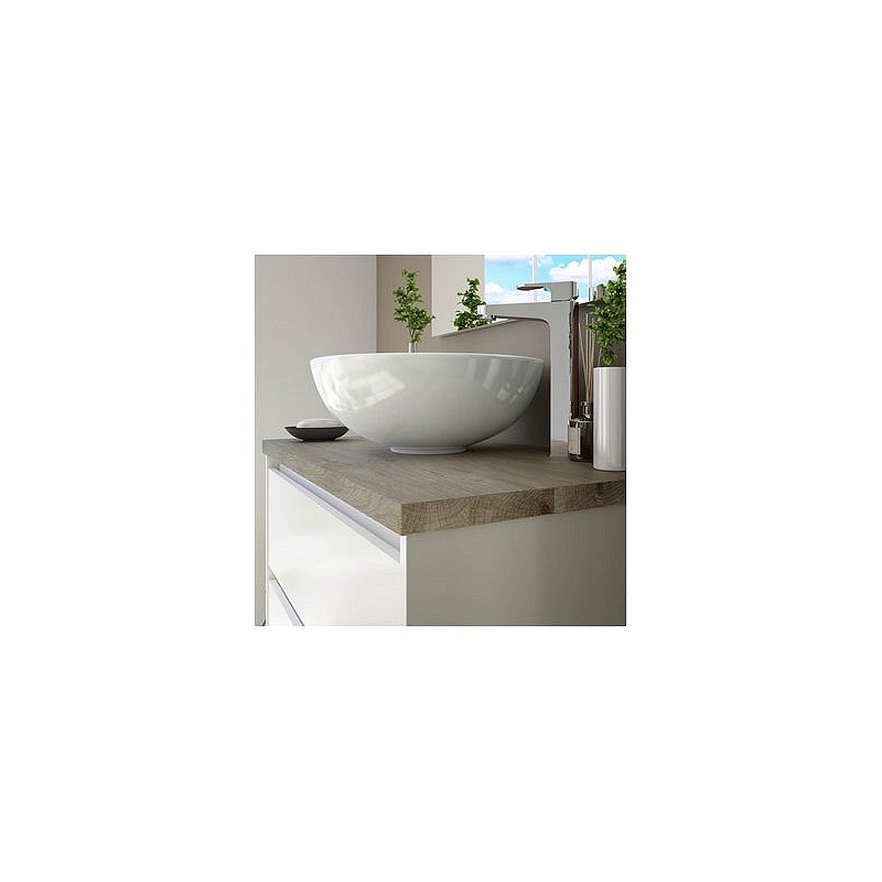 Compra Lavabo sobreponer redondo 16 x 41,5 x 41,5 cm blanco ARKITMOBEL 305919O al mejor precio