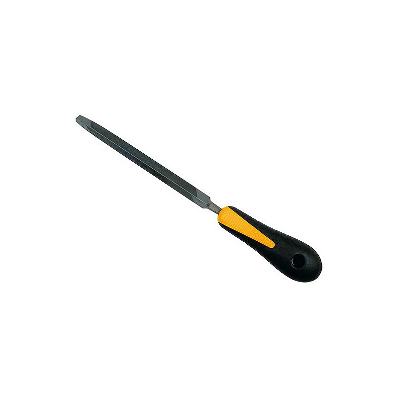 Compra Lima triangular delgado para sierra 125 mm mango bimaterial IRONSIDE 137072 al mejor precio