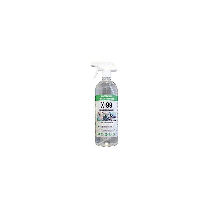 Compra Limpiador hidroalcoholico x-99 clear higienizante 1 l con pulverizador QUIMICA FACIL 209290-1L al mejor precio