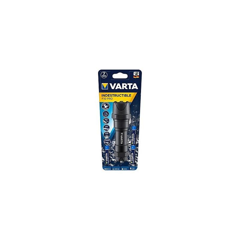 Compra Linterna led indestructible f10 pro 300lm 3aaa incl VARTA 18710101421 al mejor precio