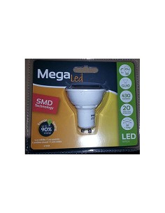 Compra Bombilla led dicroica gu10 luz calida 430lm 5w MEGALED GIG10GU-50W al mejor precio