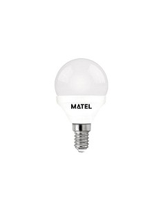 Compra Bombilla led esferica e14 luz calida 450 lm 5w MATEL 21798 al mejor precio