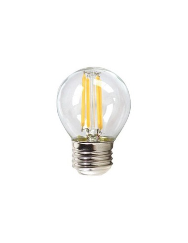Compra Bombilla led filamento esferica e27 luz calida 450lm 4w SILVER 1960327 al mejor precio