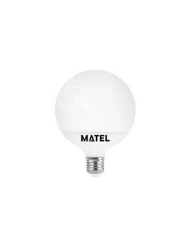 Compra Bombilla led globo e27 luz fria 1500lm 15w MATEL 21943 al mejor precio