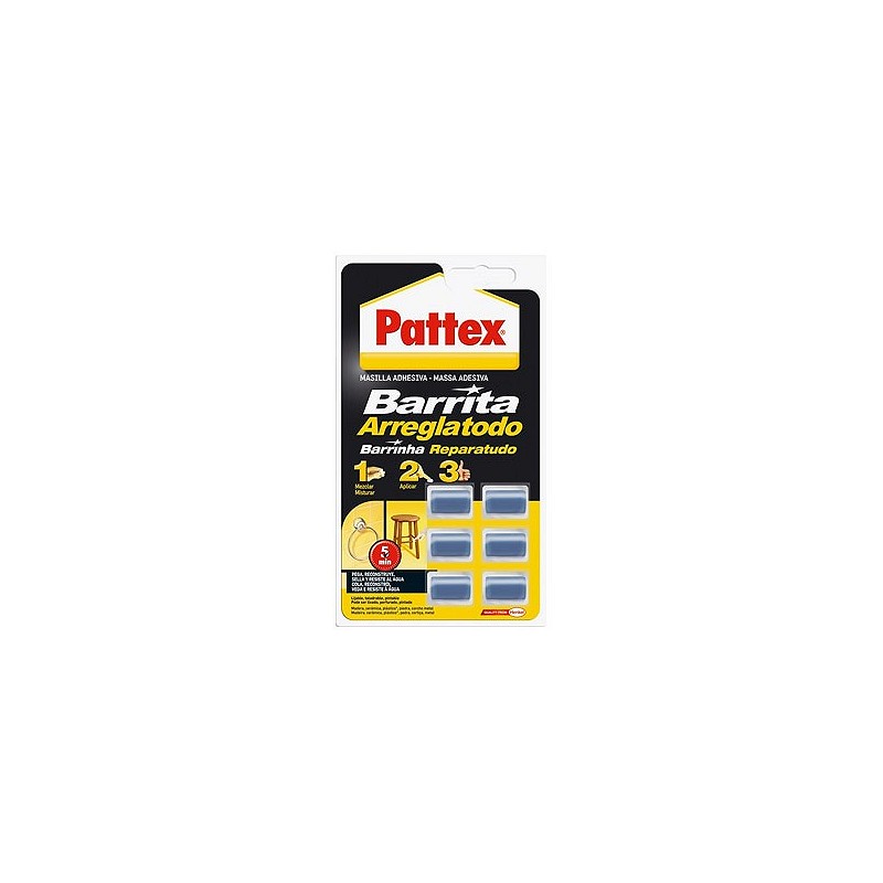 Compra Masilla reparacion barrita arreglatodo 6 dosis x 5 gr PATTEX 2668469 al mejor precio