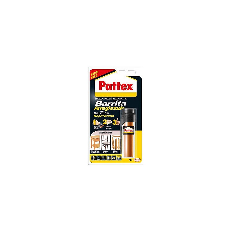 Compra Masilla reparacion barrita arreglatodo madera 48 gr PATTEX 1863214 al mejor precio