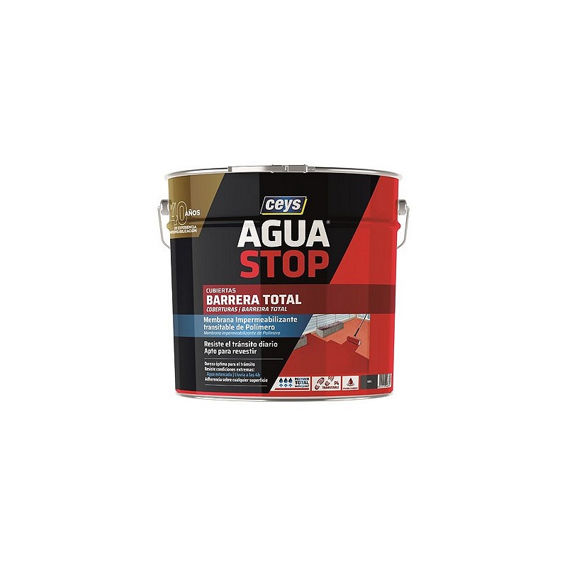 Compra Membrana antihumedad aguastop barrera total 4 kg gris CEYS 902833 al mejor precio