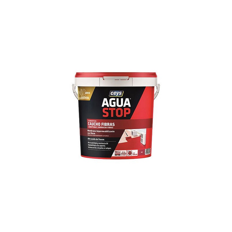 Compra Membrana antihumedad aguastop fibras 5 kg rojo CEYS 903301 al mejor precio