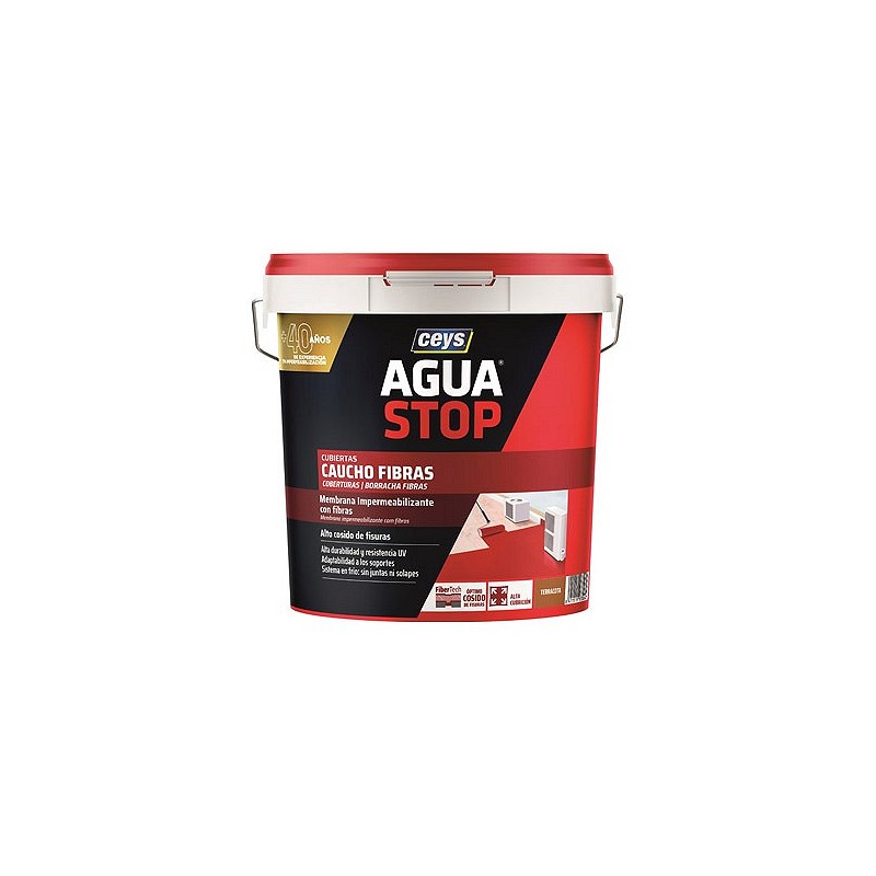 Compra Membrana antihumedad aguastop fibras 20 kg terracota CEYS 903306 al mejor precio