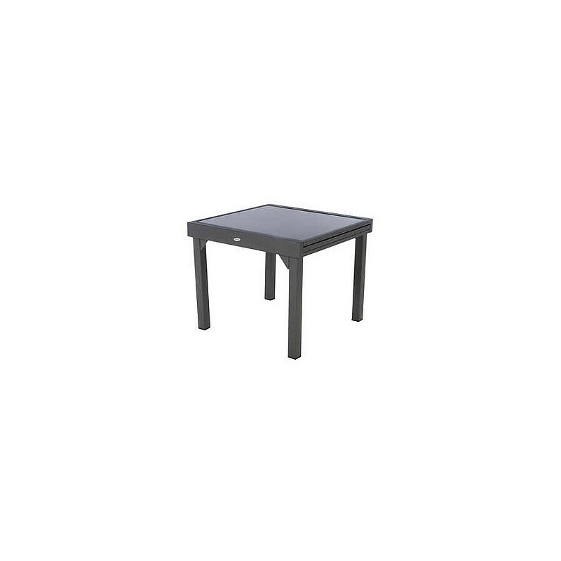 Compra MESA ALUMINIO CRISTAL EXTENSIBLE 90-180 X 90 CM NON 139772 al mejor precio