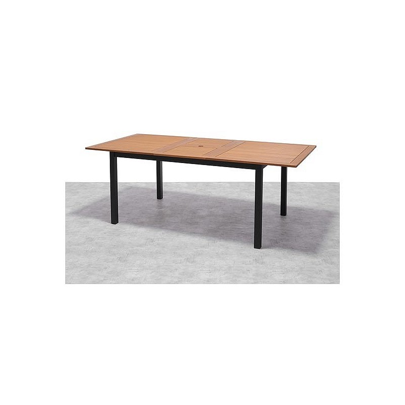 Compra Mesa aluminio madera extensible kingsbury 150-200 x 90 cm QFPLUS 1041213172 al mejor precio