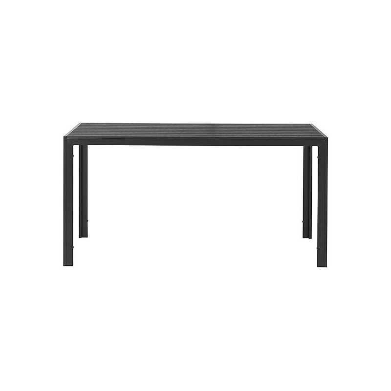 Compra MESA ALUMINIO POLYWOOD NEGRA/NEGRA 150 X 90 CM NON 629017 al mejor precio