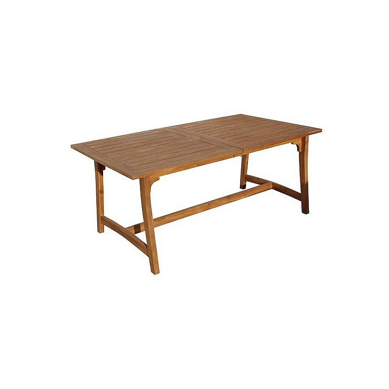 Compra Mesa madera extensible acacia 180/240 x 100 cm QFPLUS T940 al mejor precio