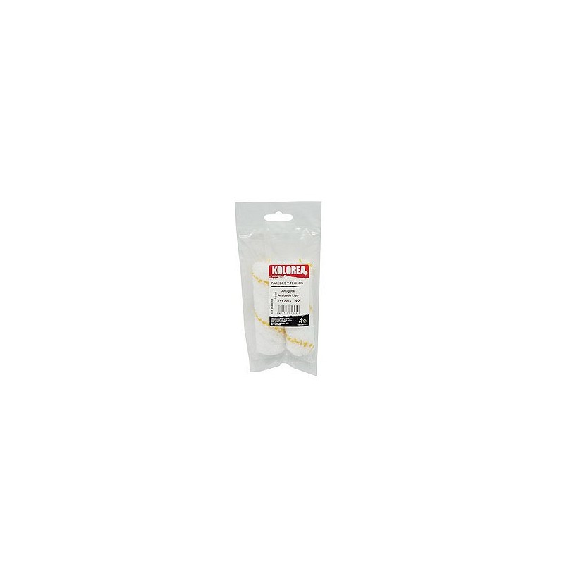 Compra Mini rodillo recambio antigota paredes y techos 11 cm x ø16 mm 2 uds KOLOREA 9644069 al mejor precio