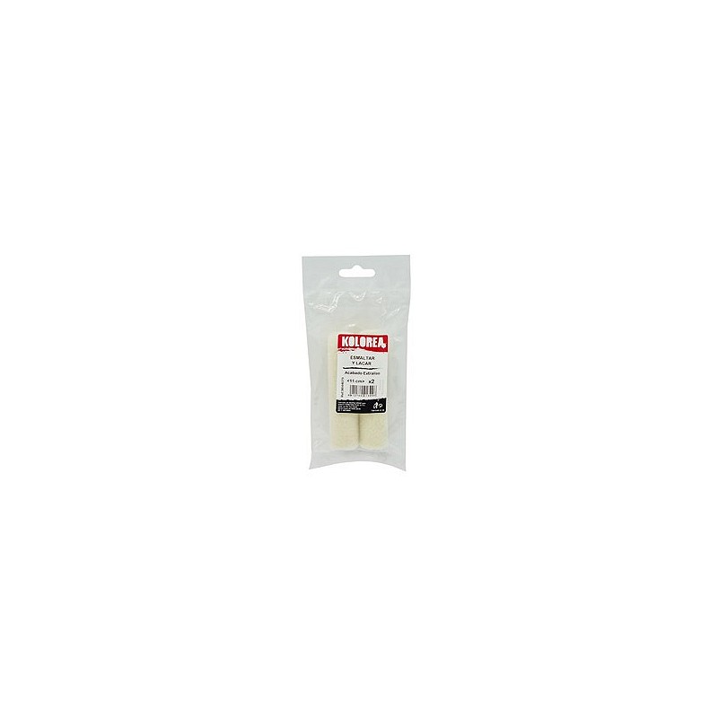 Compra Mini rodillo recambio velour lacar/ esmaltar 11 cm x ø16 mm 2 uds KOLOREA 9644079 al mejor precio