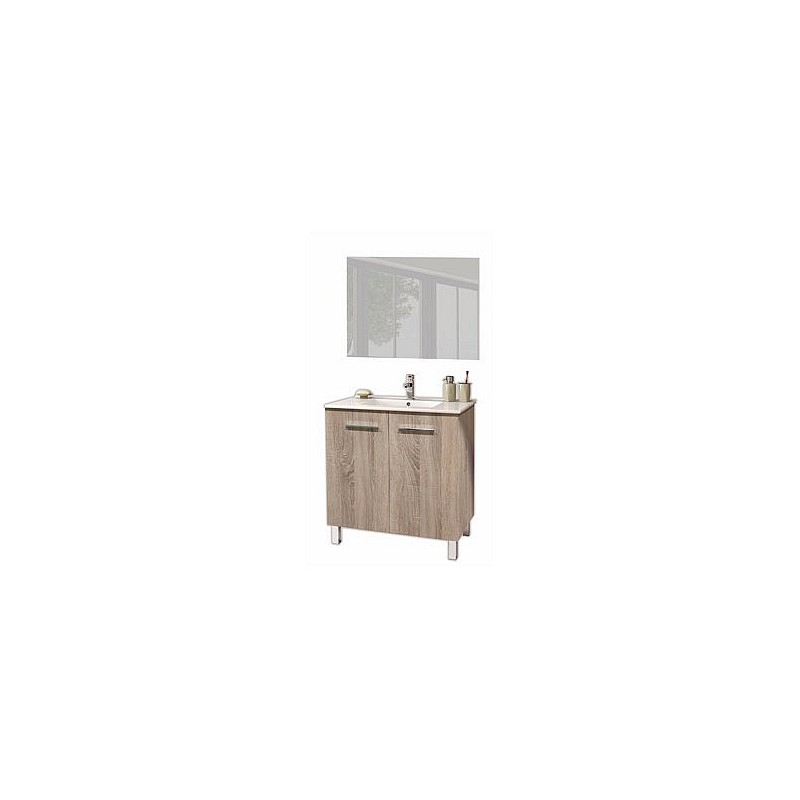 Compra Mueble baño 60cm más espejo más lavabo cambrian 60 x 80 x 45 cm NON C/SMART-60CA al mejor precio