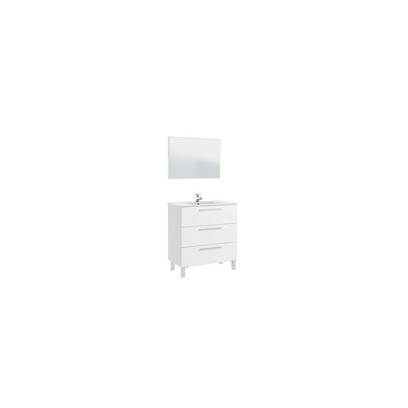 Compra Mueble baño 80cm más espejo athena blanco 80 x 86 x 45 cm ARKITMOBEL 305423BO al mejor precio