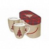 Compra Mug bone china 0,25cl set 2u tartan tree red 602335 al mejor precio