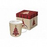 Compra Mug bone china 0,35cl tartan tree red 602336 al mejor precio