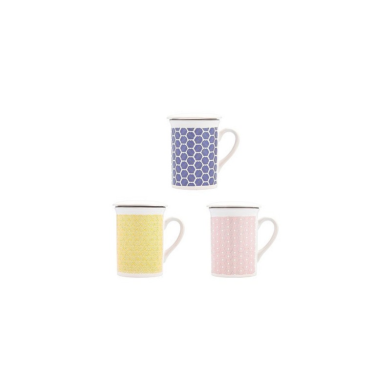 Compra Mug infusion porcelana con filtro y tapa 33 cl colors surtido NON 5424153 al mejor precio